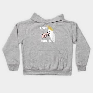 Love Hurts - Sulphur Crested Cockatoo Parrot Kids Hoodie